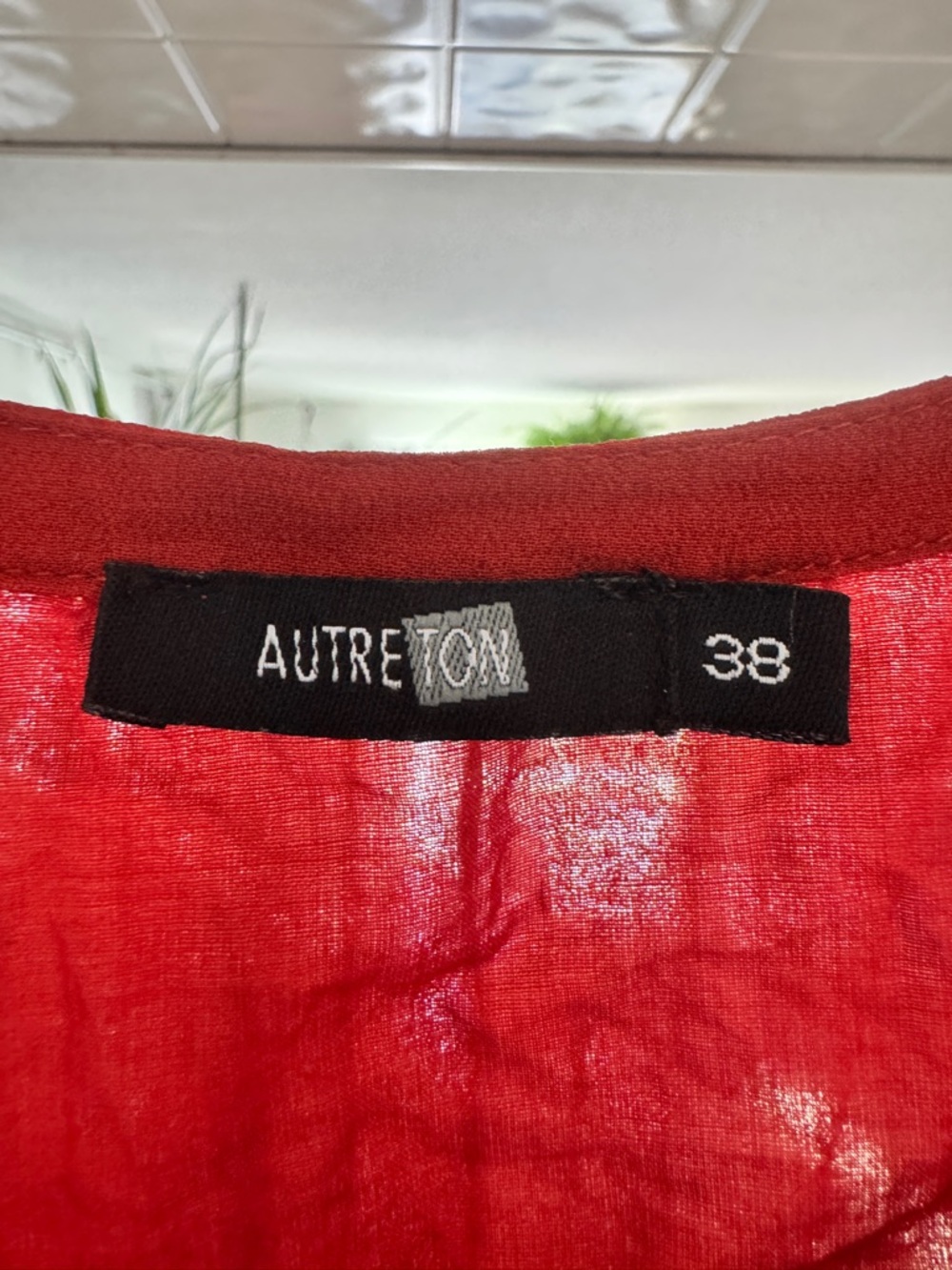 Dress from France Autre Ton Paris 100% Silk Burnt Orange Tiered Hem - sz 6 RARE - Picture 5 of 10